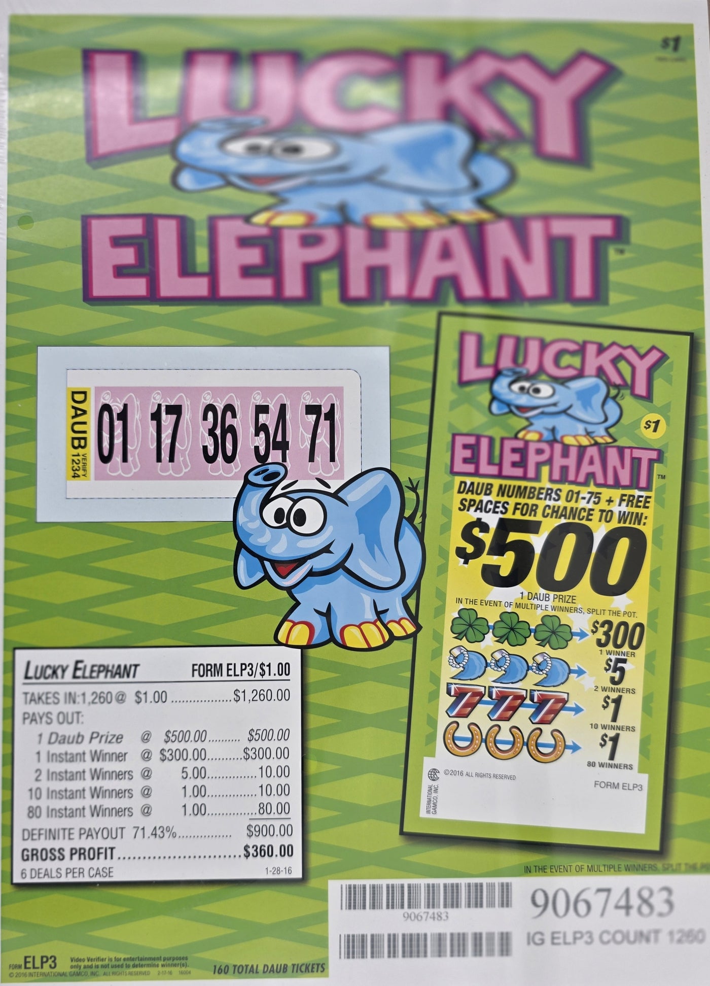 LUCKY ELEPHANT 1260