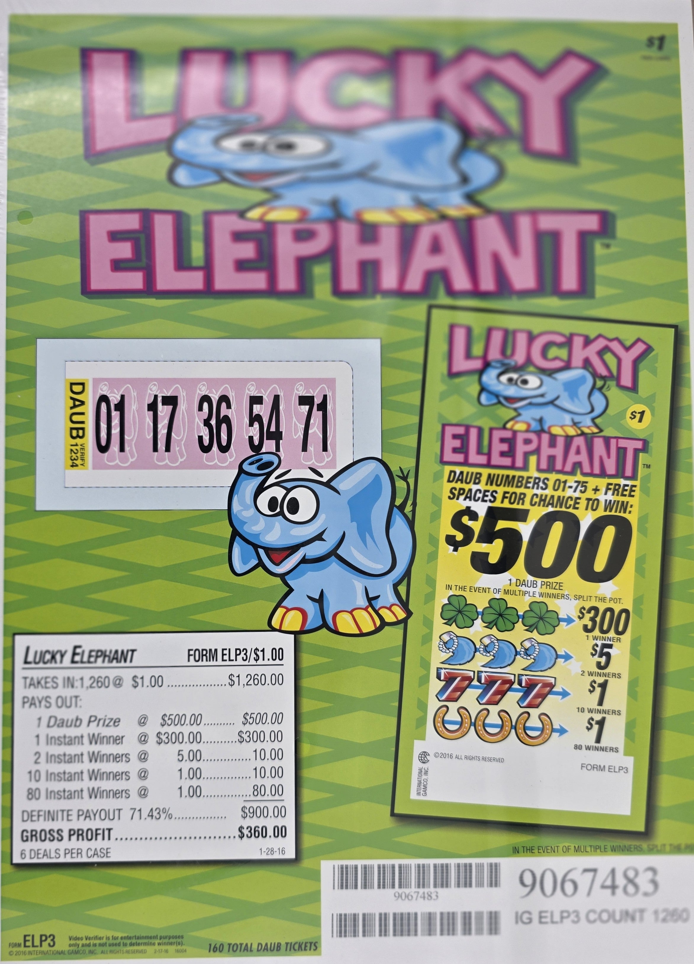 LUCKY ELEPHANT 1260