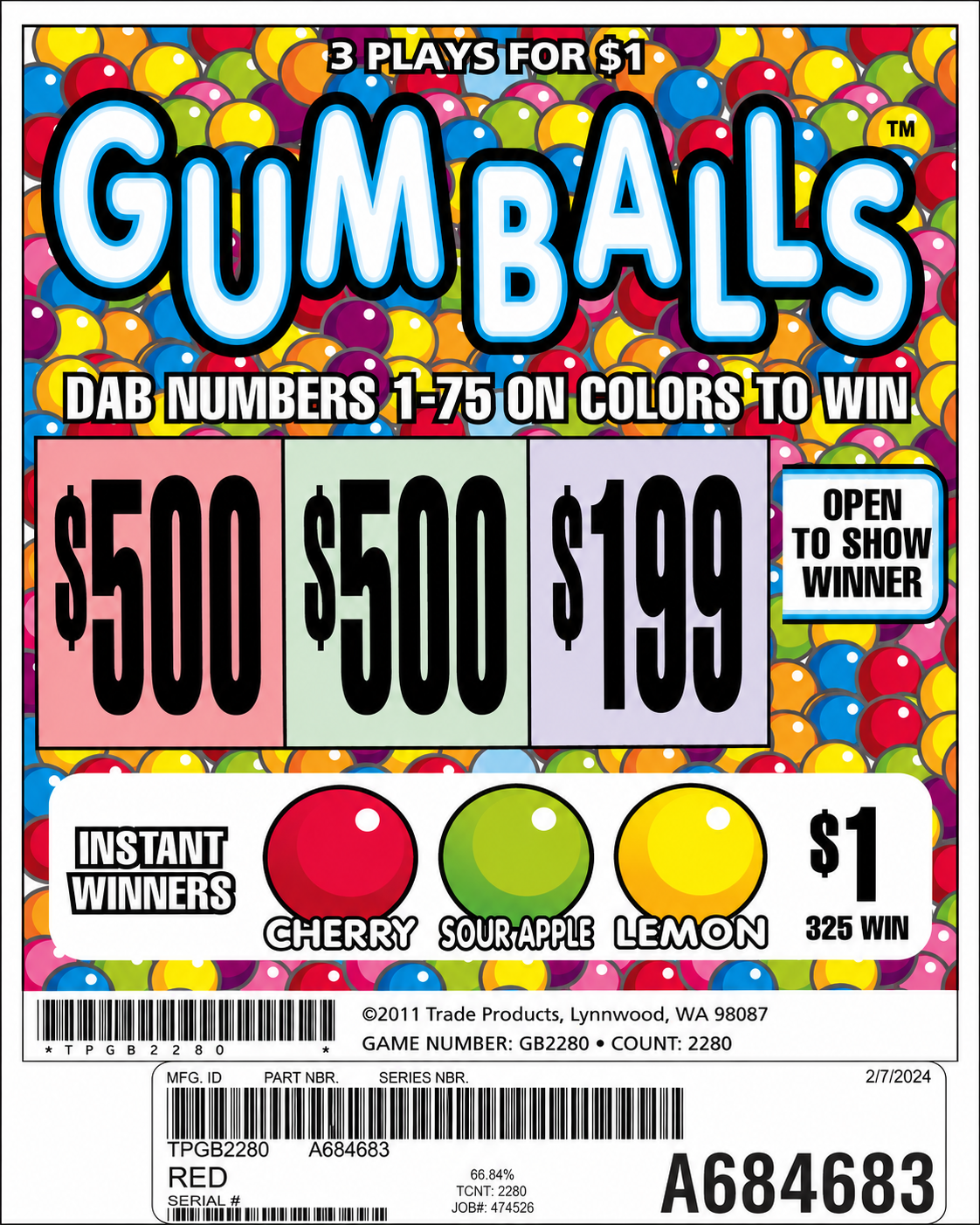 GUMBALLS 2280