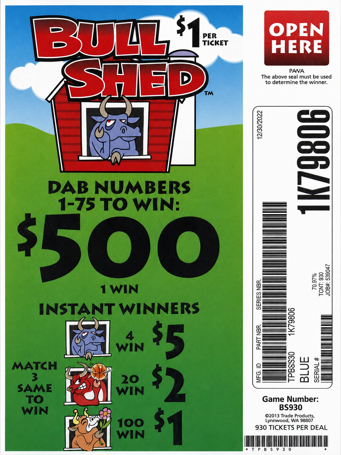 BULL SHED 930