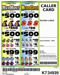 MAX MONEY MEGA CASH 2240