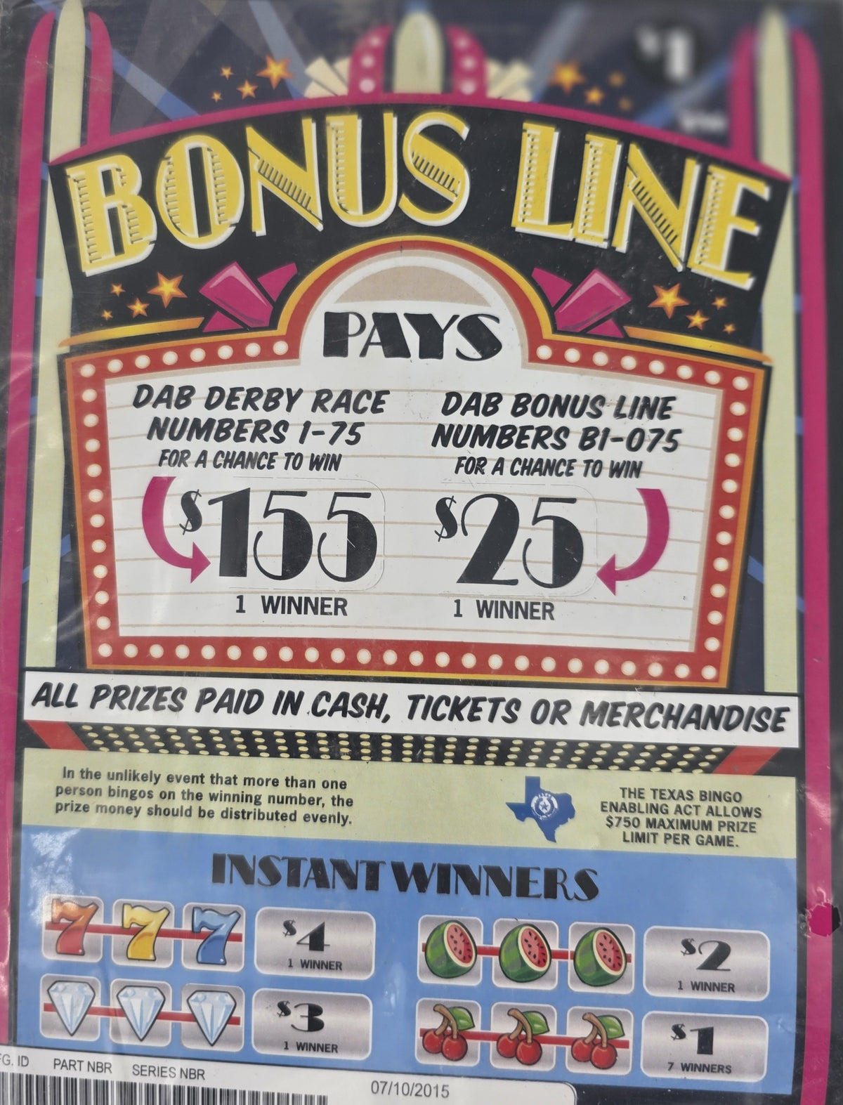 BONUS LINE 460