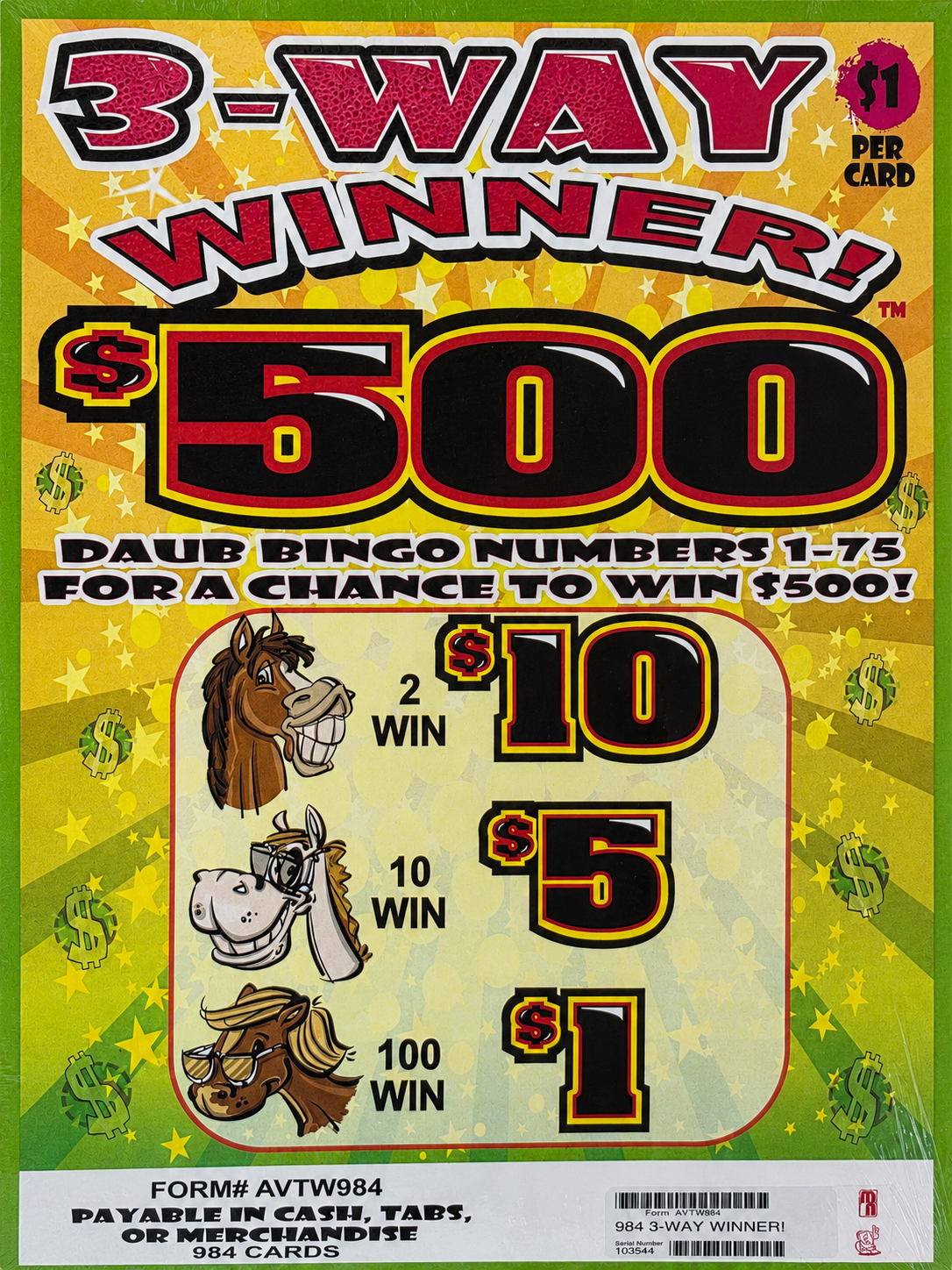 3 WAY WINNER 984