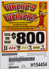 WHERE'S THE WEINER 1290