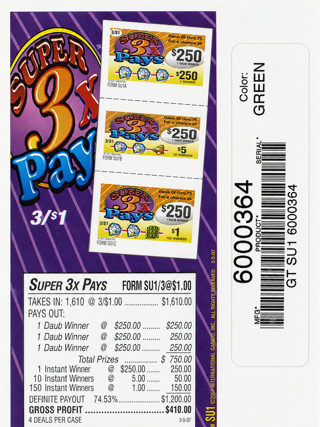 SUPER 3X PAY 1610