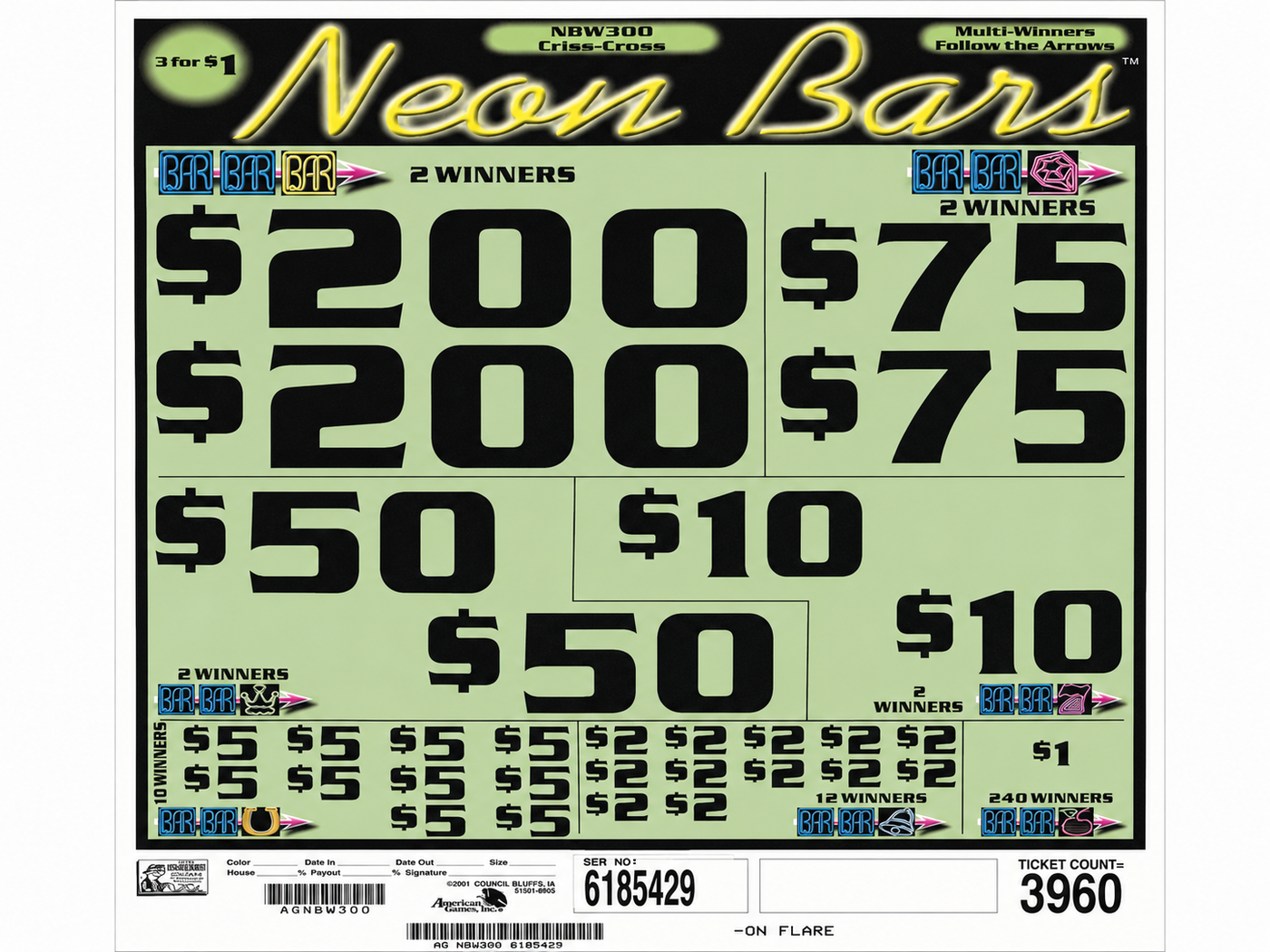 Neon Bars 3960
