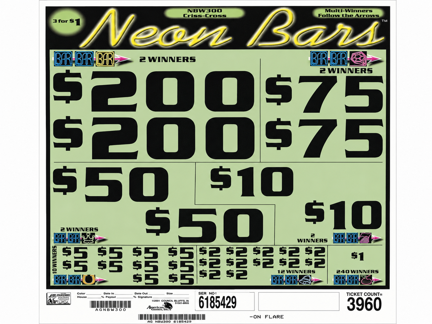 Neon Bars 3960