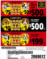 OVERSTOCK GOOD DOG BAD BOG 2275