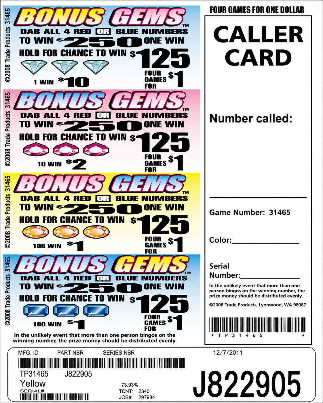 BONUS GEMS 2340