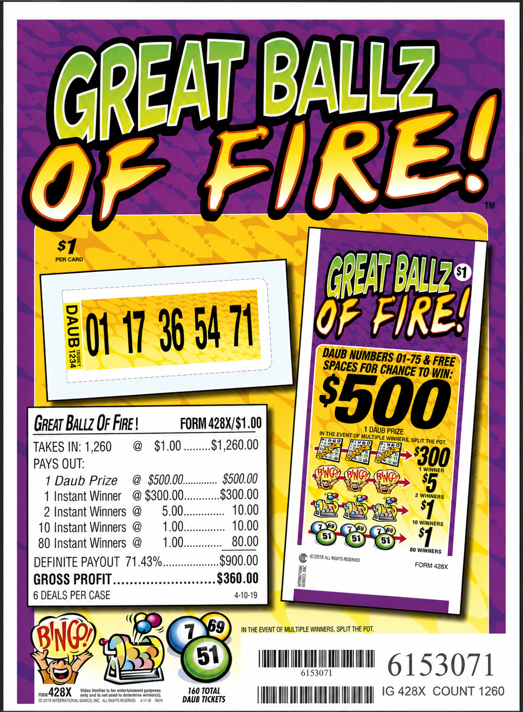 GREAT BALLZ OF FIRE 1260