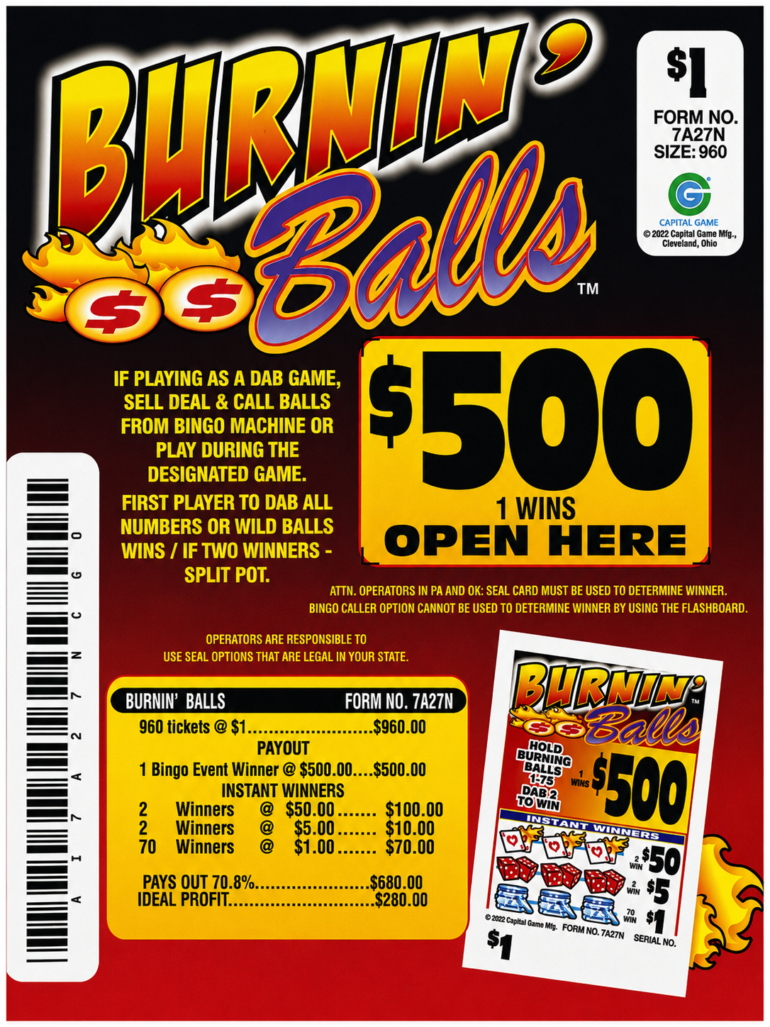 BURNIN BALLS 960