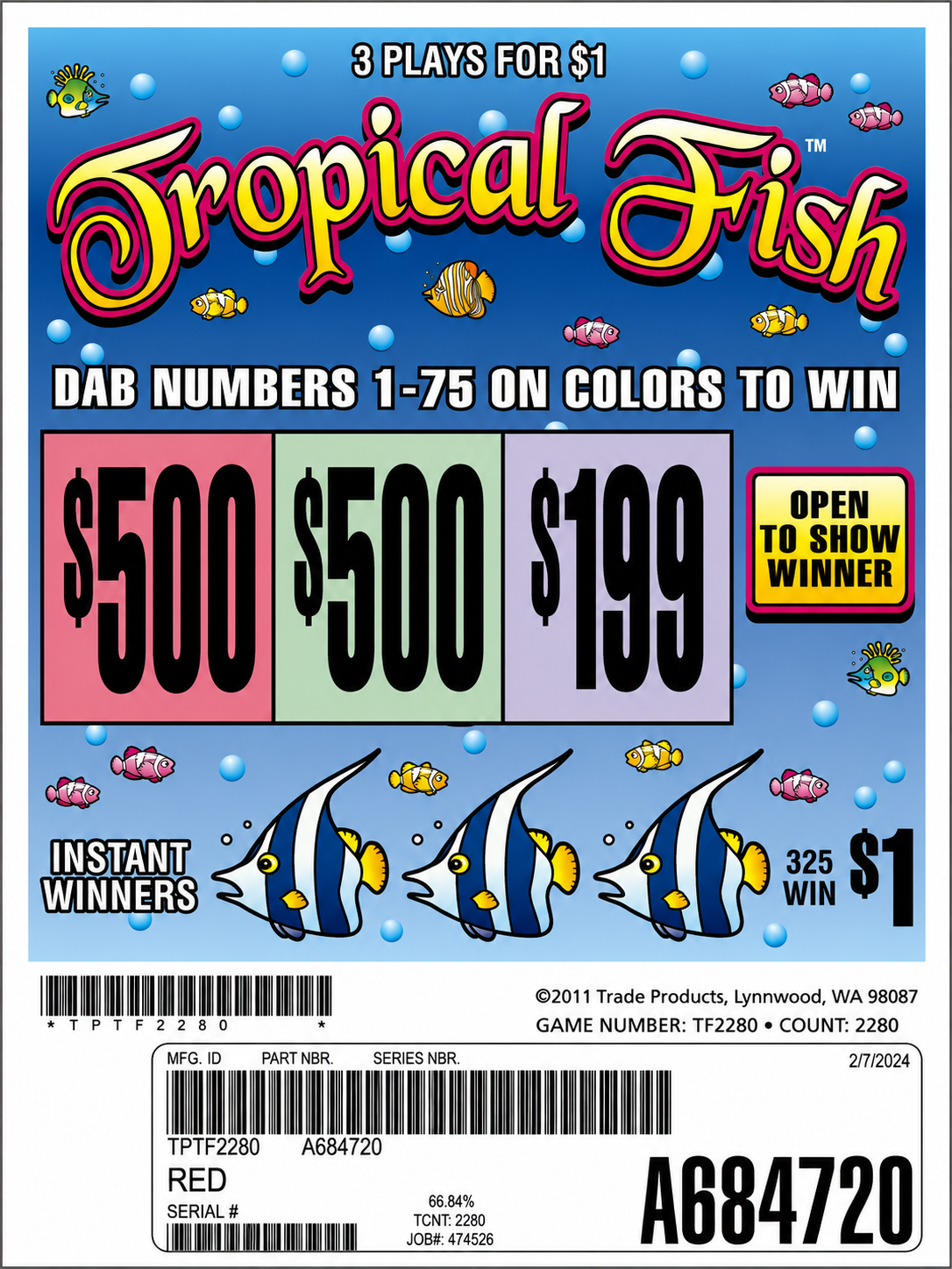 TROPICAL FISH 2280