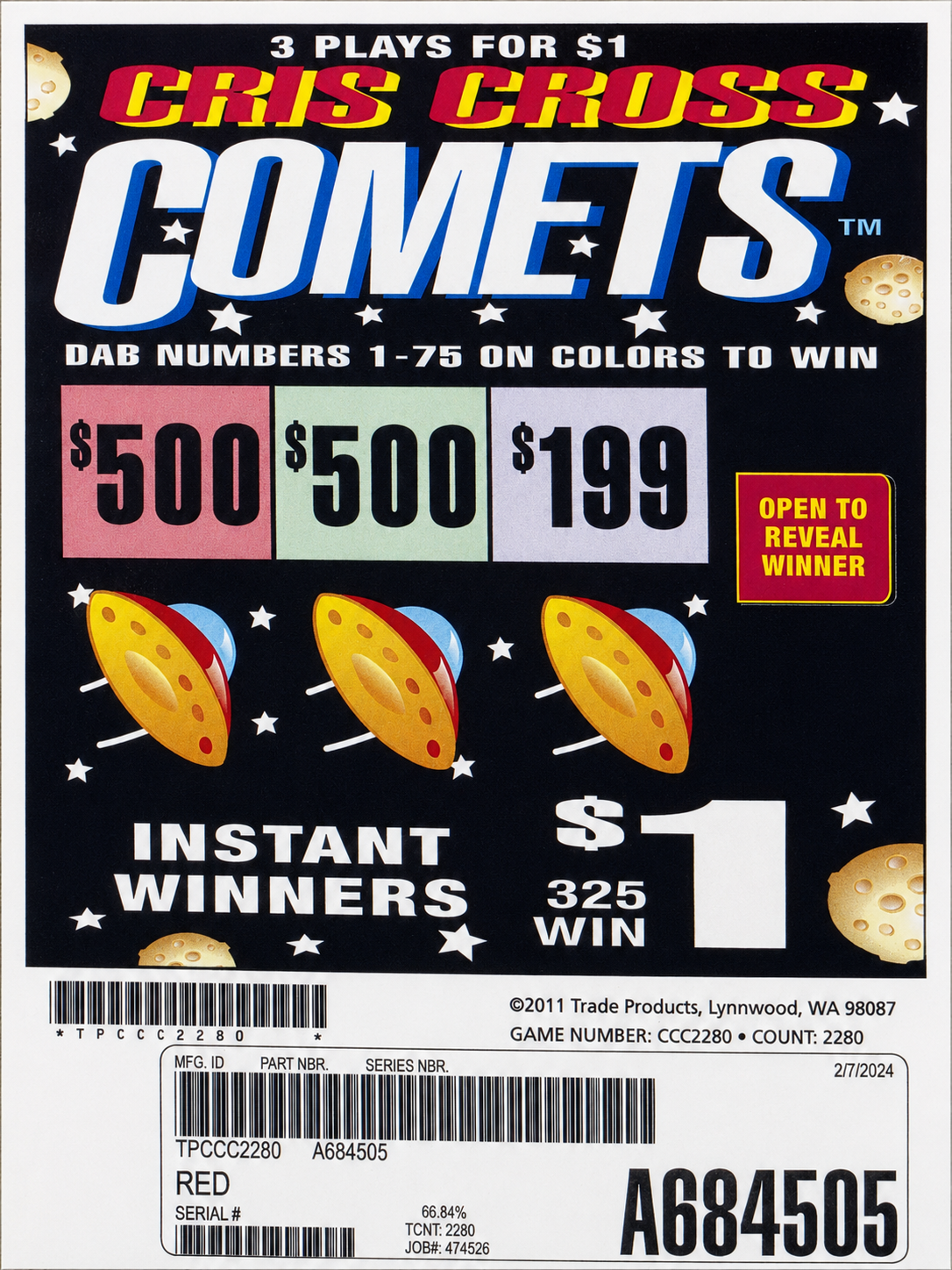 Cris Cross Comets 2280