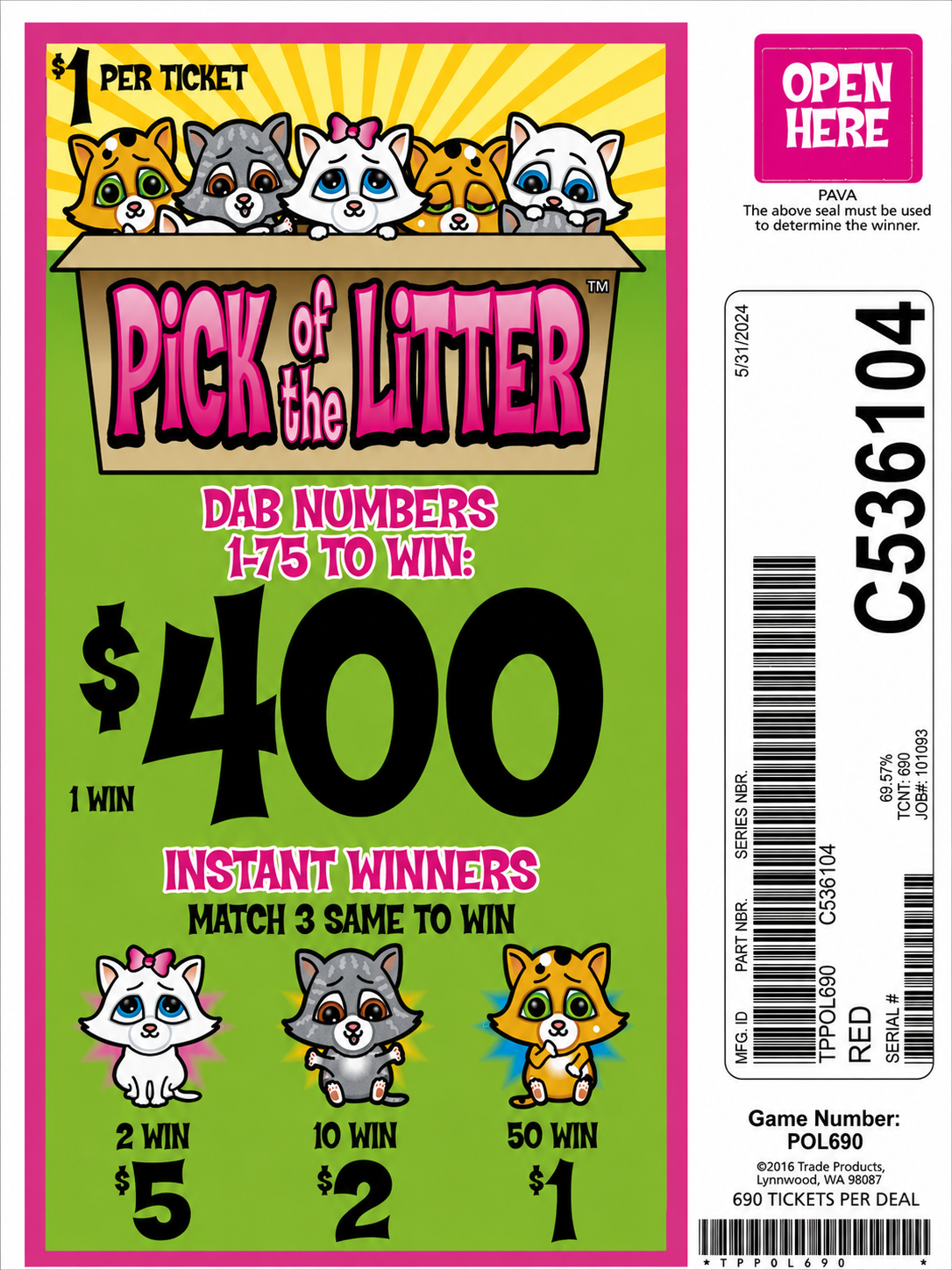 PICK OF THE LITTER 690