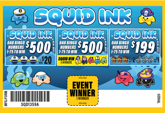 SQUID INK (5 STUFFIES) 1960