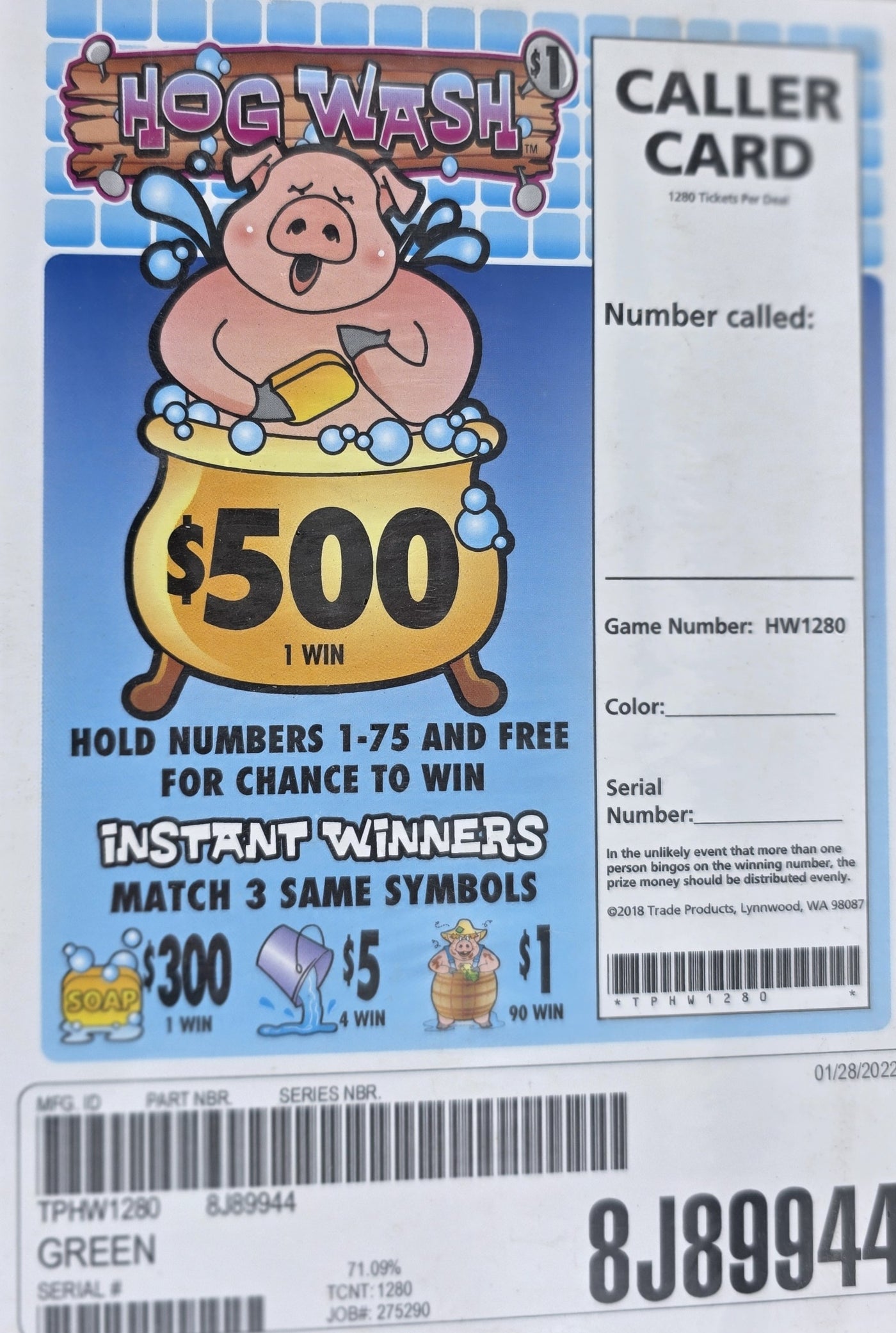 HOG WASH 1280