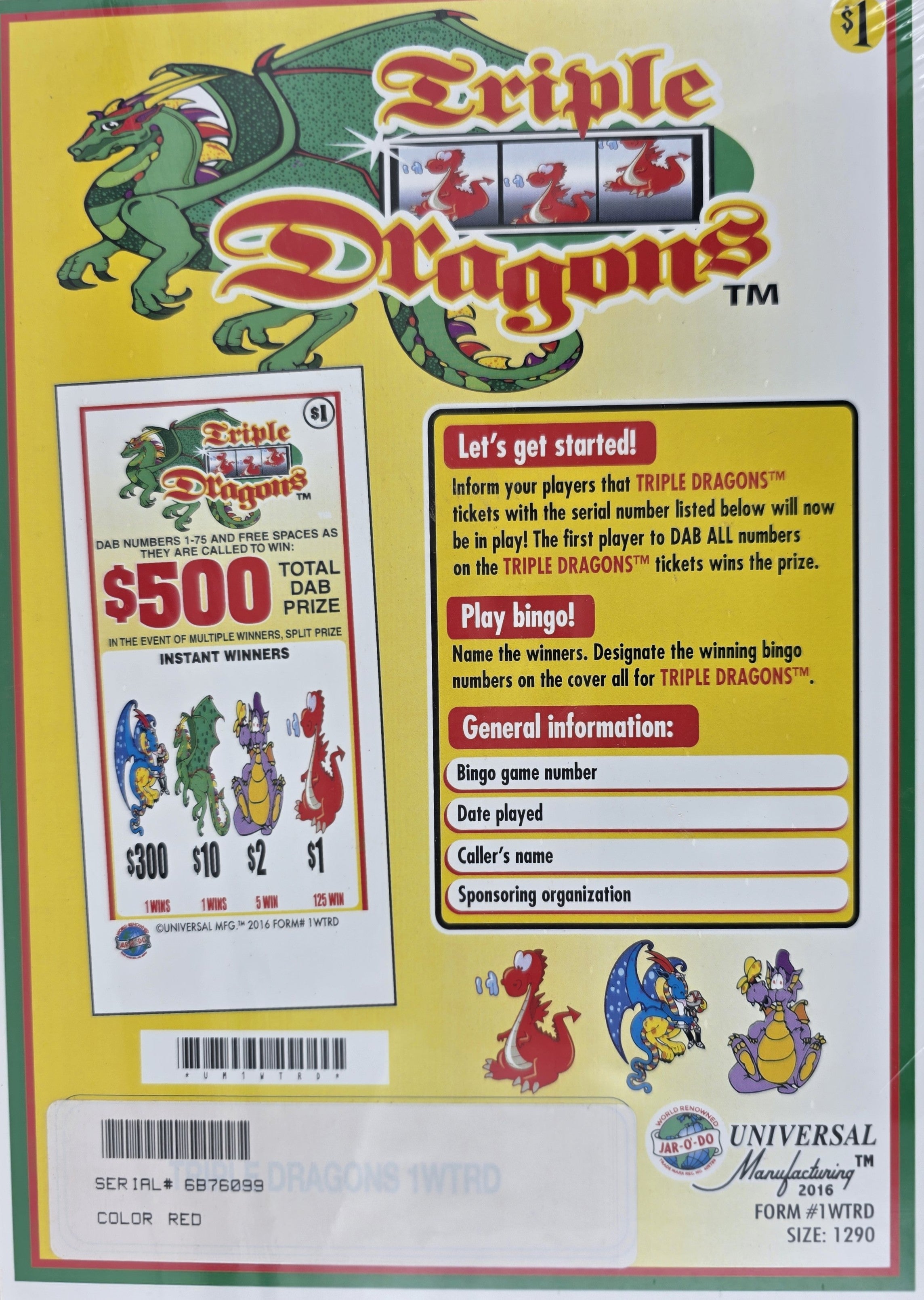 TRIPLE DRAGONS 1290