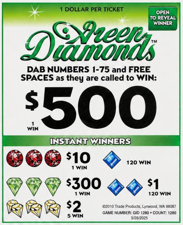 GREEN DIAMONDS 1280