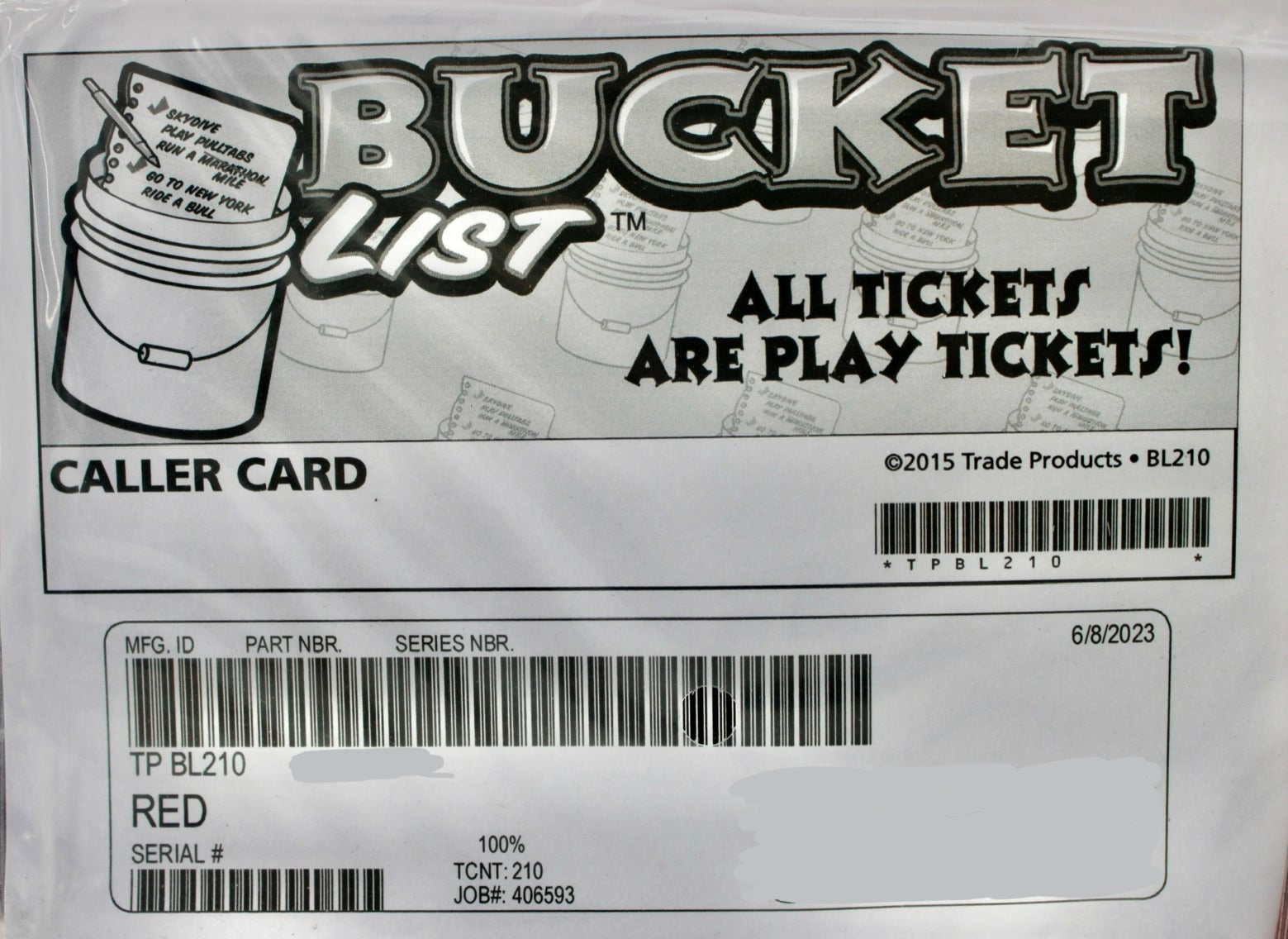BUCKET LIST 210