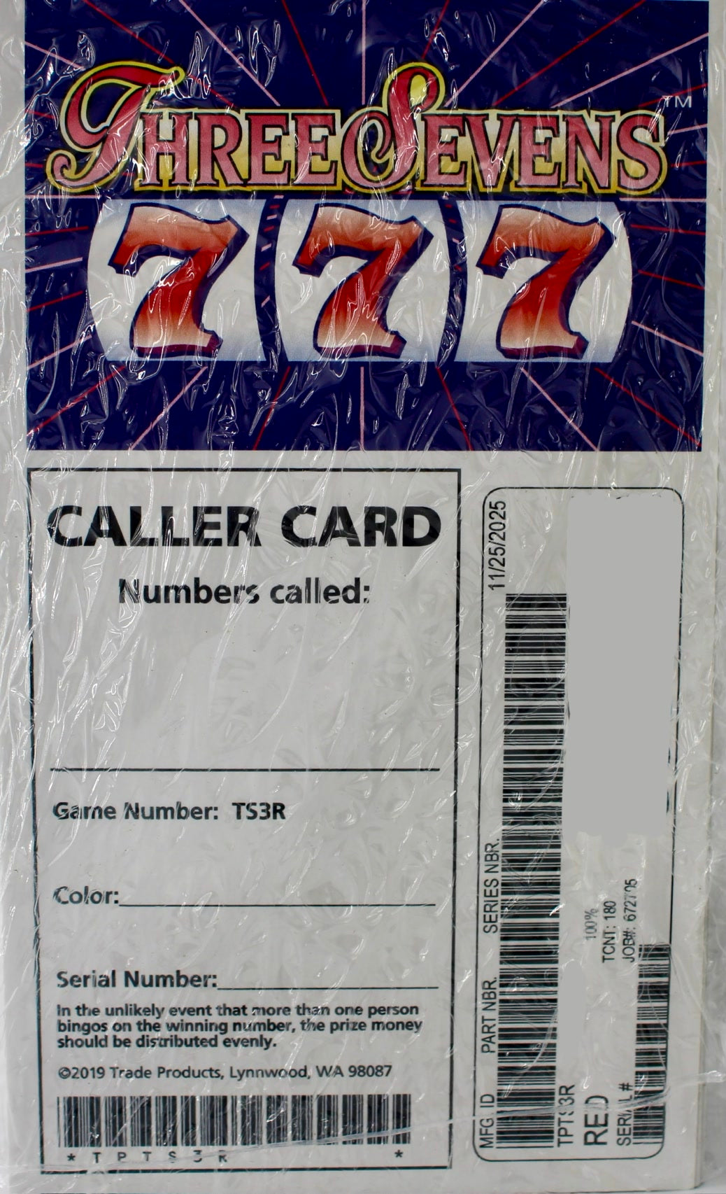 THREE SEVENS 180