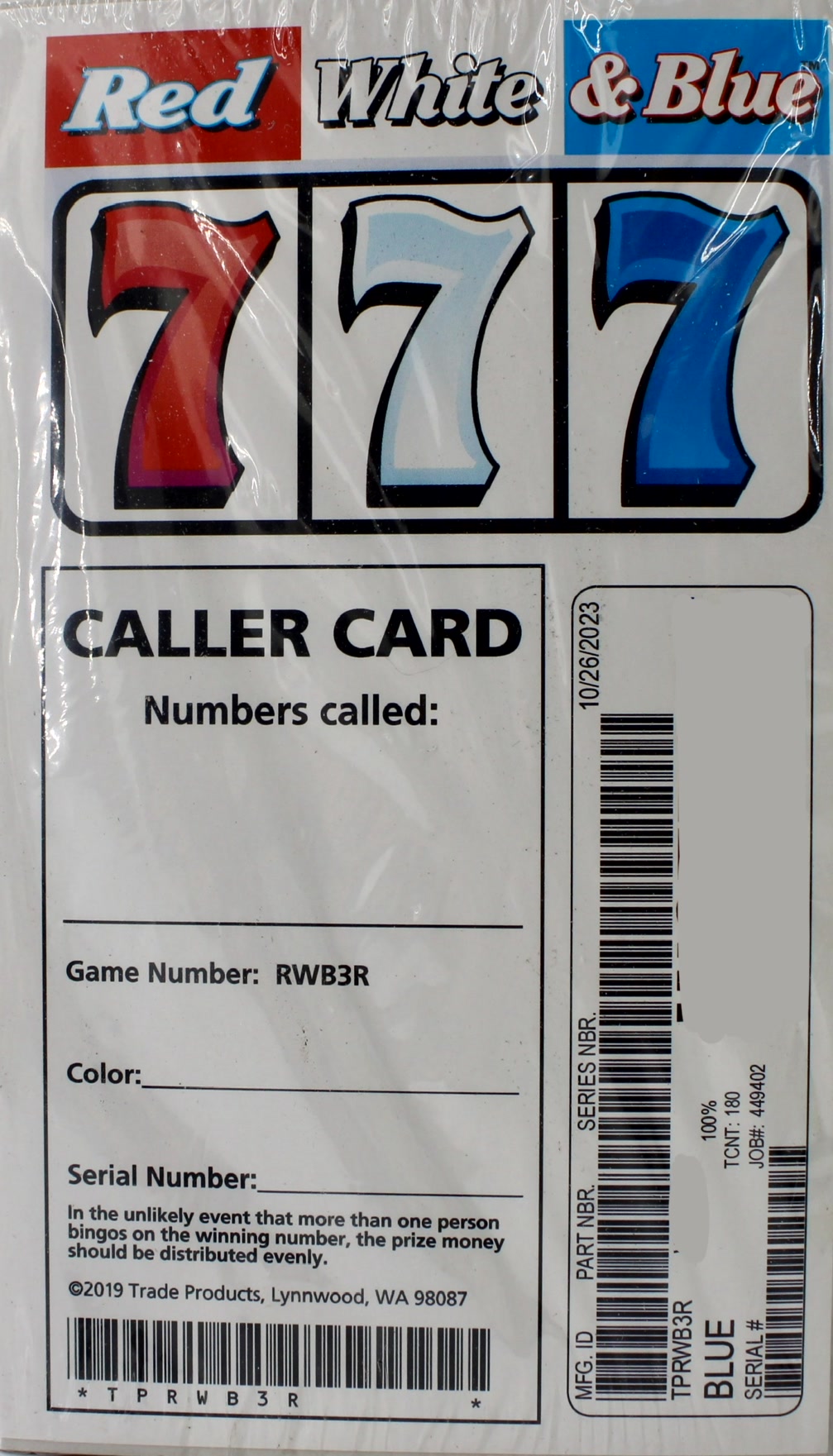 RED WHITE BLUE 180