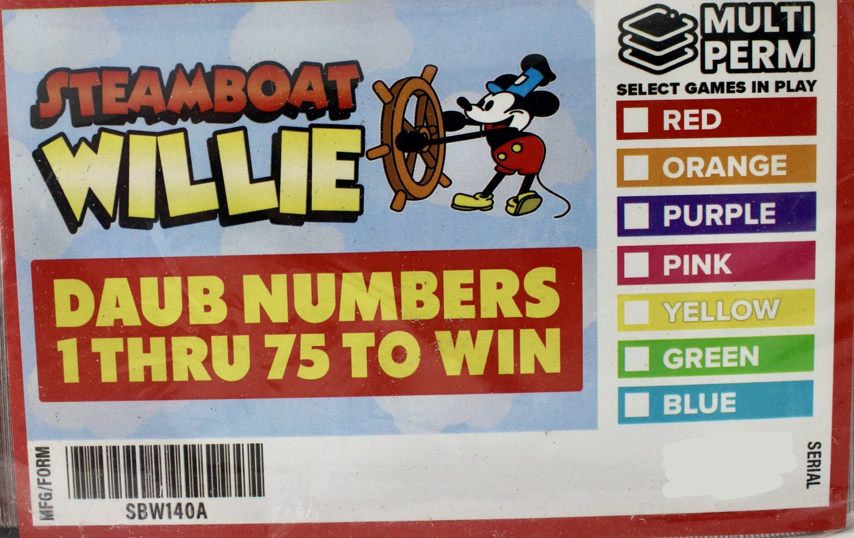 STEAMBOAT WILLIE 180