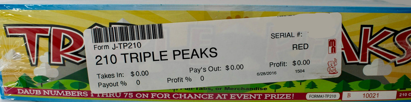 TRIPLE PEAKS BINGO 210