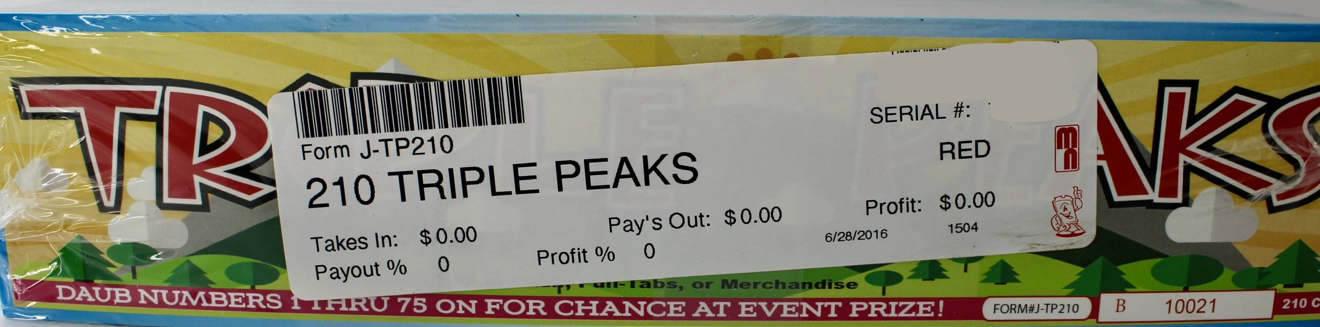 TRIPLE PEAKS BINGO 210