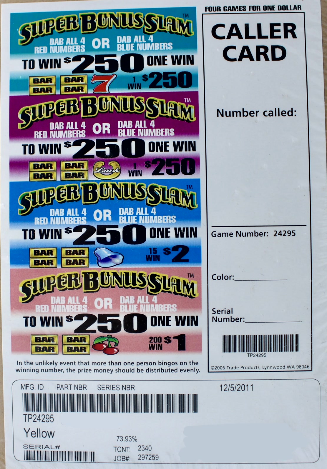 SUPER BONUS SLAM 2340