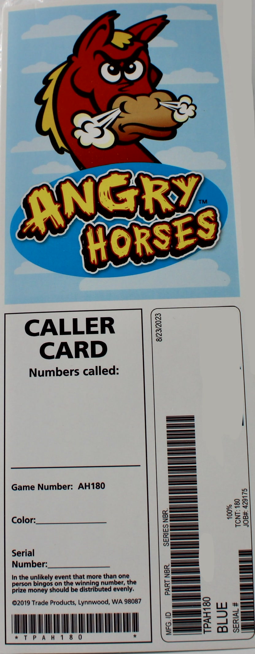 ANGRY HORSES 180