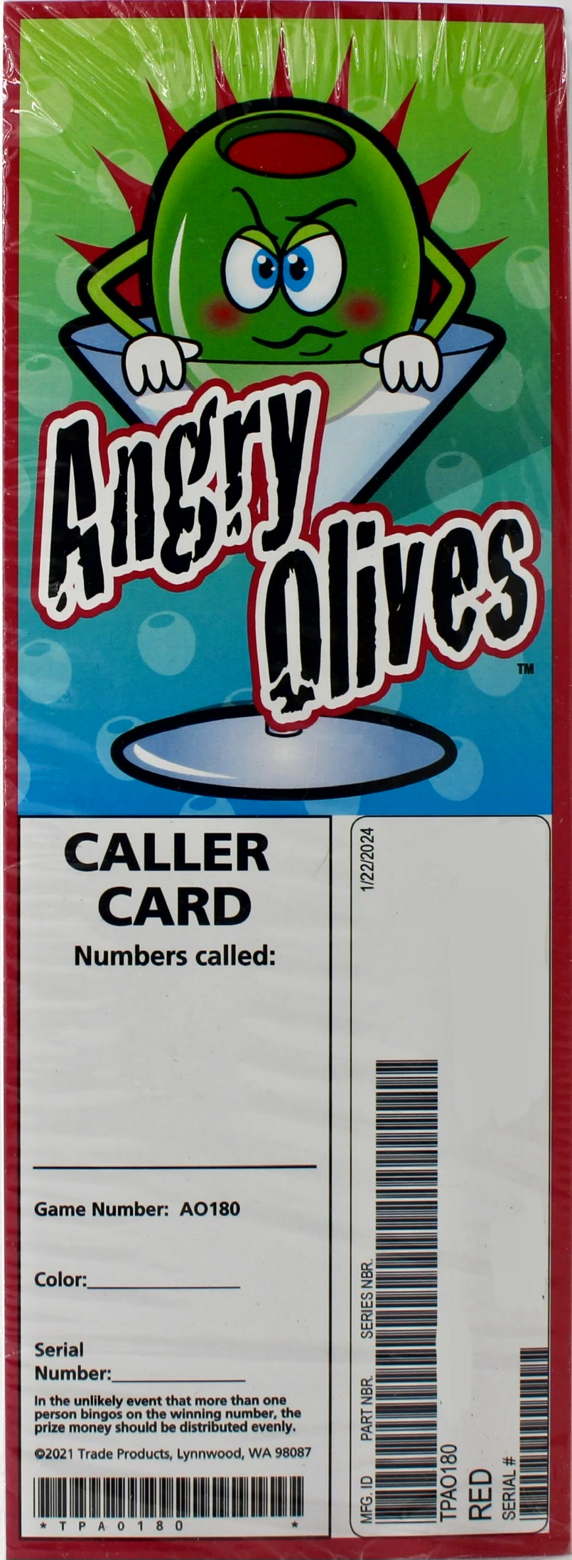ANGRY OLIVES 180x8
