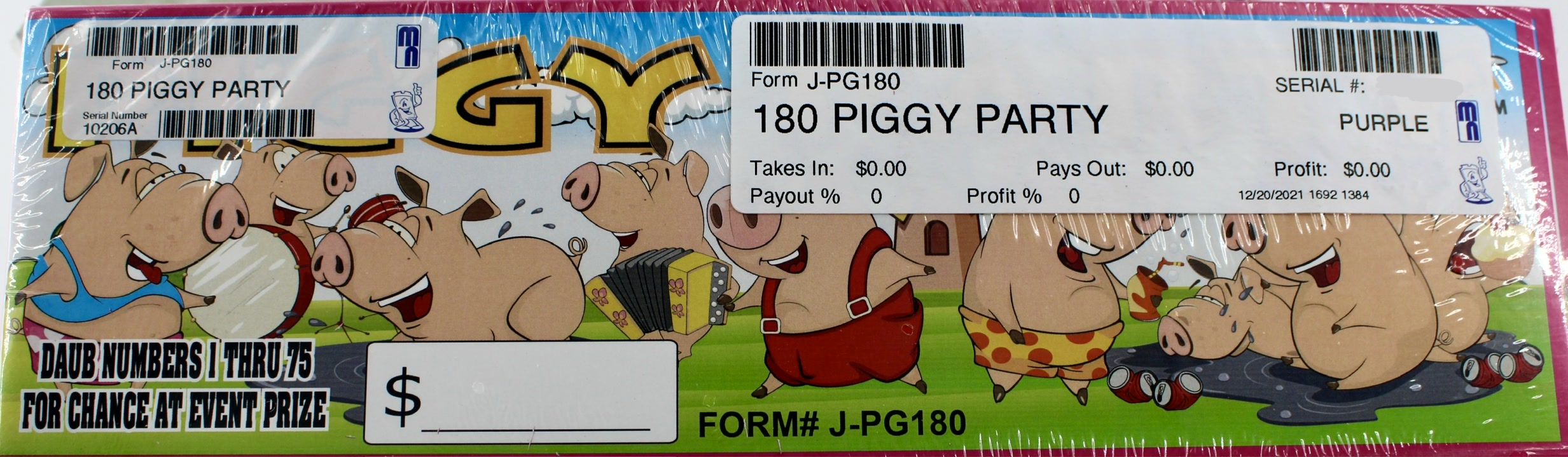 PIGGY PARTY BINGO 180