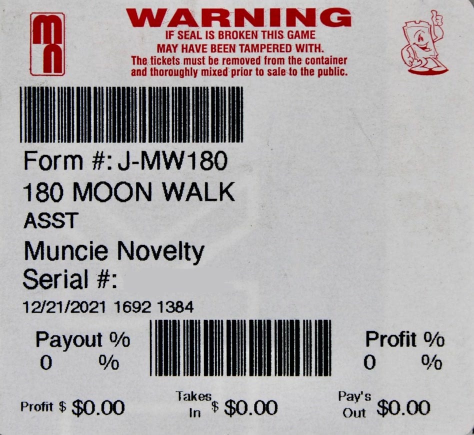 MOON WALK BINGO 180
