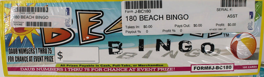 BEACH BINGO 180