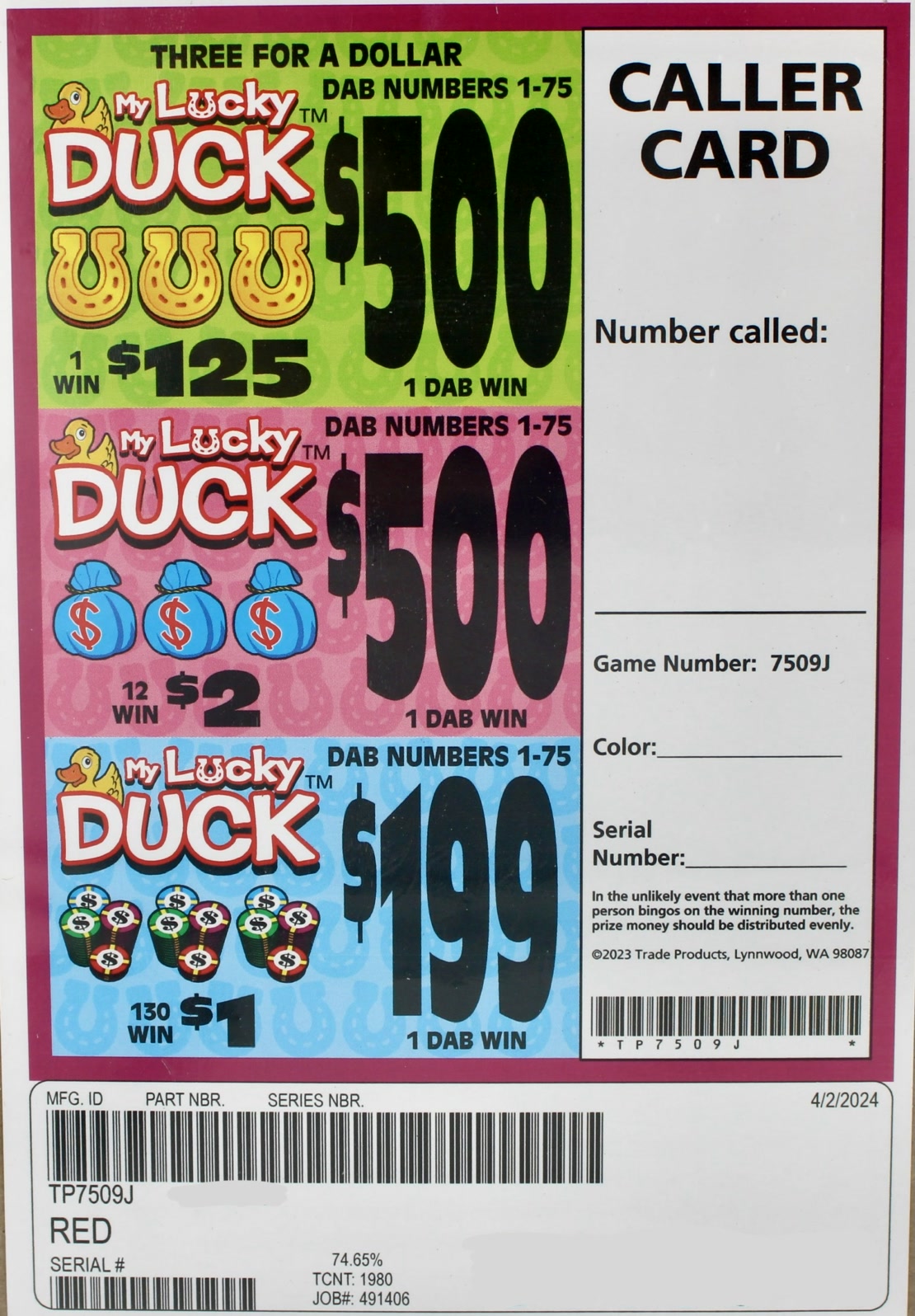 MY LUCKY DUCK 1980