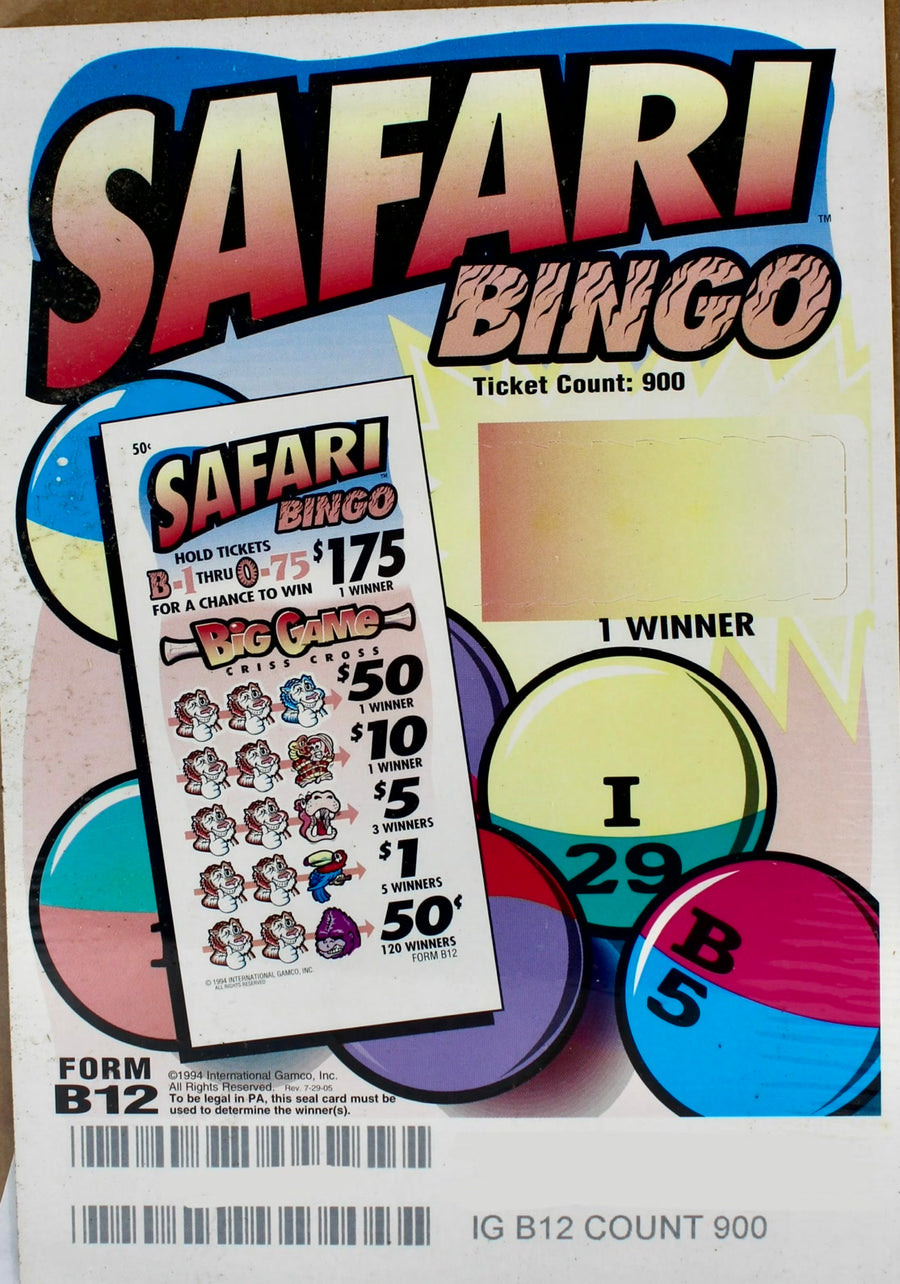 Safari Bingo 900 B 12