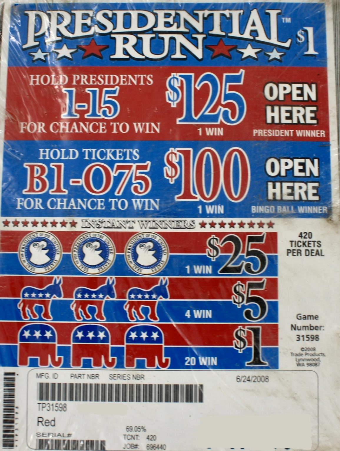 PRESIDENTIAL RUN 420