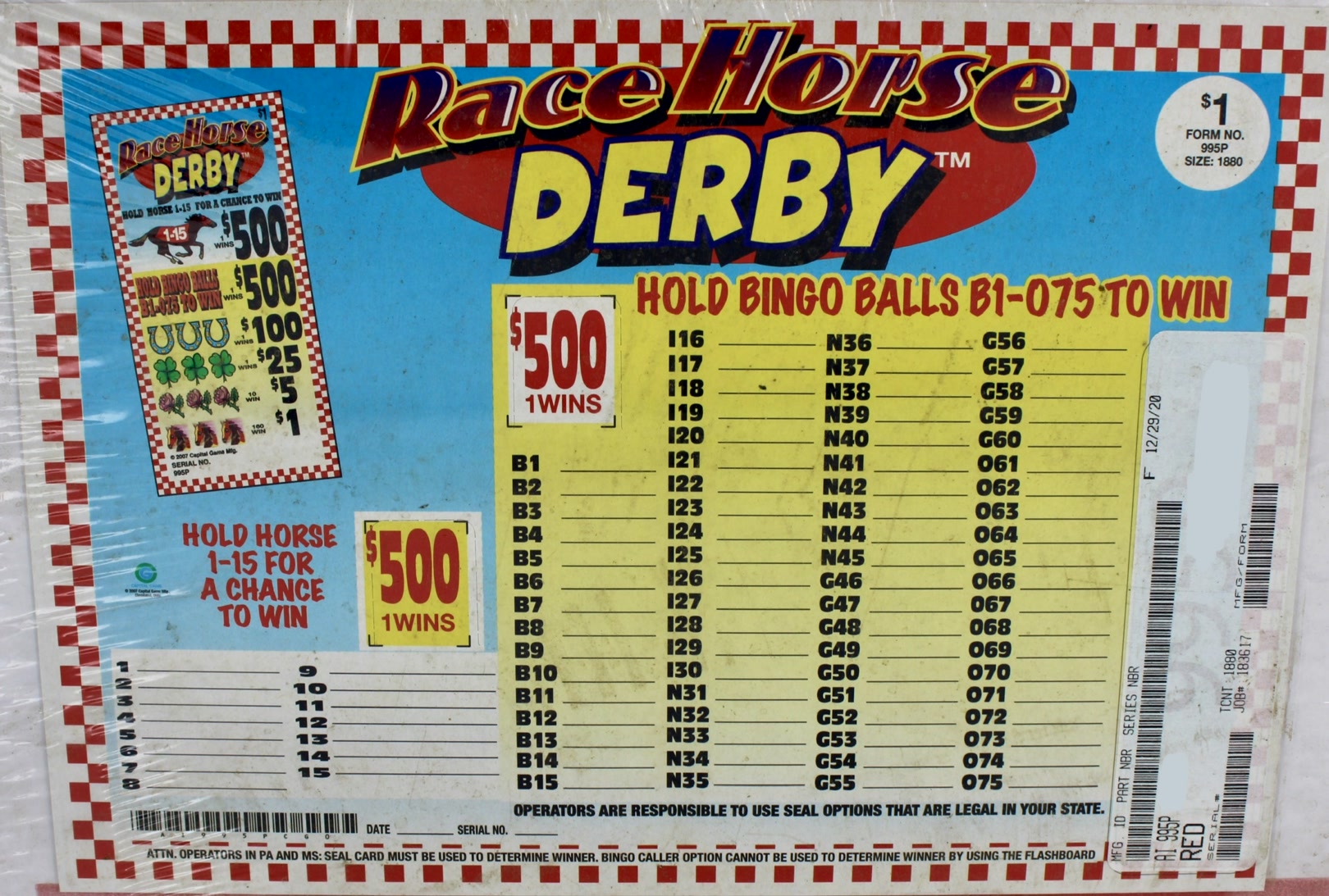 RACE HORSE DERBY 1880