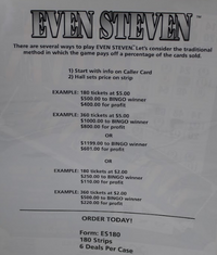 EVEN STEVEN 180