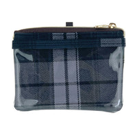Coin Purse - Blue Tartan Plaid